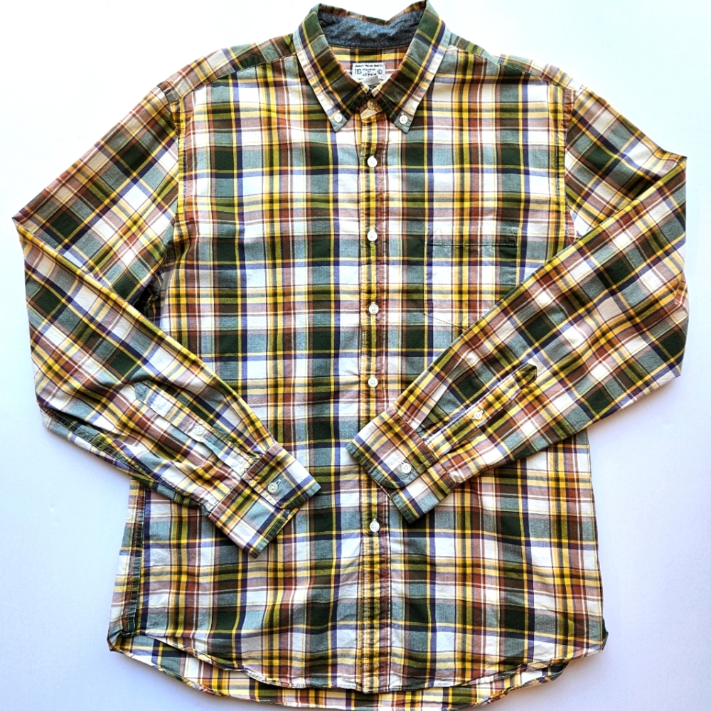 J. Crew Shirt Men's Size Large Plaid Button Down